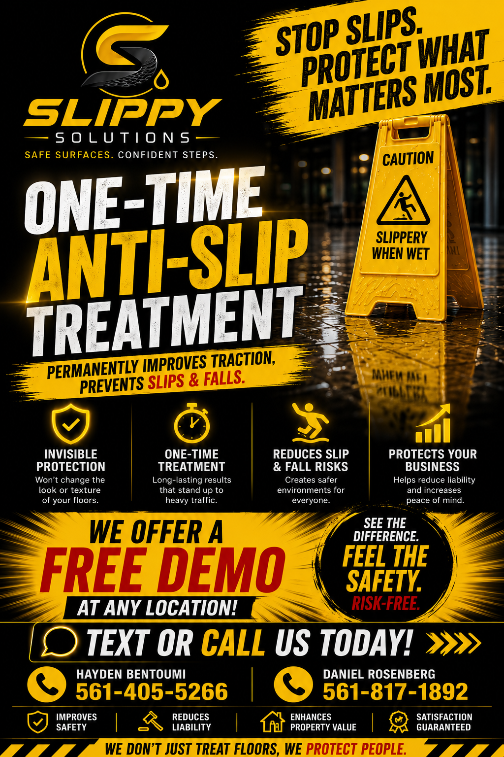Long-lasting anti-slip treatment - no reapplication for years